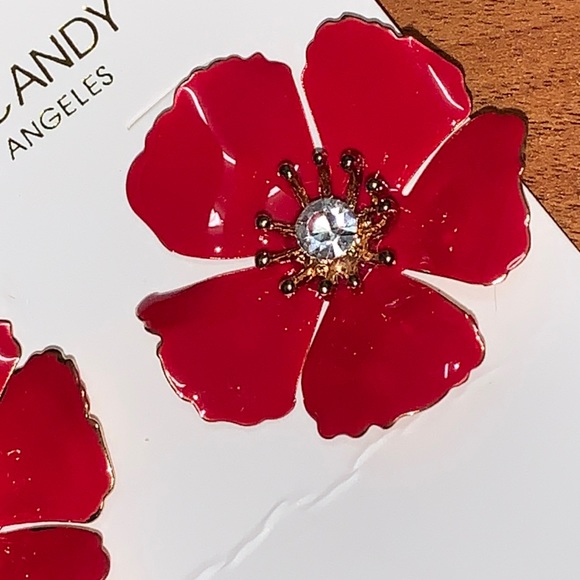 NWT Eyecandy LA Flower Earrings - Picture 4 of 5